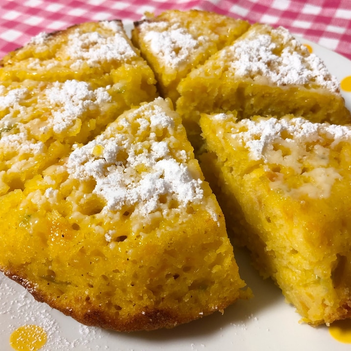 ハロウィンに！炊飯器で簡単☆パンプキンケーキ